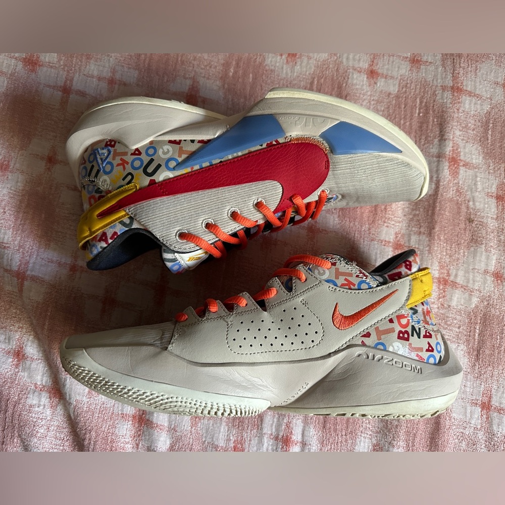 Nike Kids Sneakers in Red, Blue, and Gray